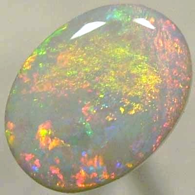 SOLID SEMI BLACK OPAL multicoloured sparkles of red, orange, yellow, green, blue and purple