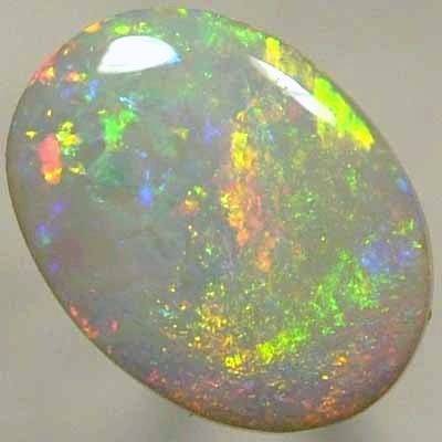 SOLID SEMI BLACK OPAL multicoloured sparkles of red, orange, yellow, green, blue and purple