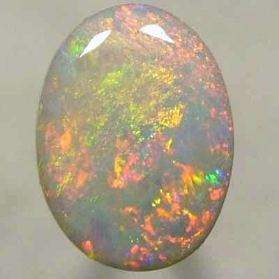 SOLID SEMI BLACK OPAL multicoloured sparkles of red, orange, yellow, green, blue and purple