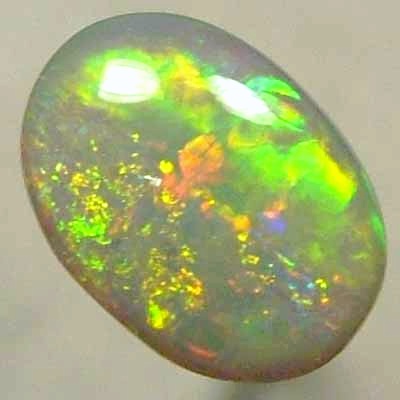 SOLID SEMI BLACK OPAL Crisp and bright orange and green
