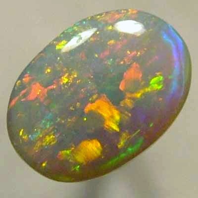 SOLID SEMI BLACK OPAL Crisp and bright orange and green
