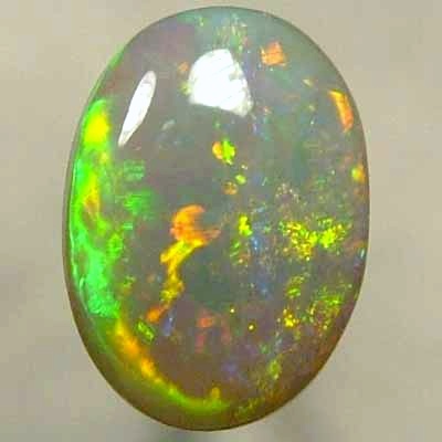 SOLID SEMI BLACK OPAL Crisp and bright orange and green