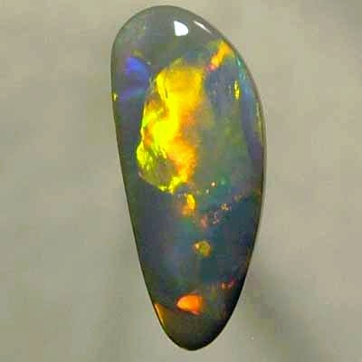 SOLID SEMI BLACK OPAL Flaming rolling flashes showing strong fire. With VIDEO