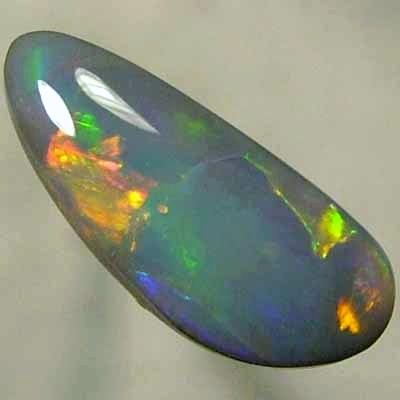 SOLID SEMI BLACK OPAL Flaming rolling flashes showing strong fire. With VIDEO