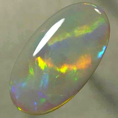 SOLID SEMI BLACK OPAL Large rolling flashes of rainbow fire. With VIDEO