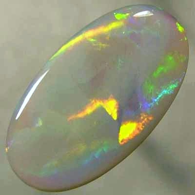 SOLID SEMI BLACK OPAL Large rolling flashes of rainbow fire. With VIDEO