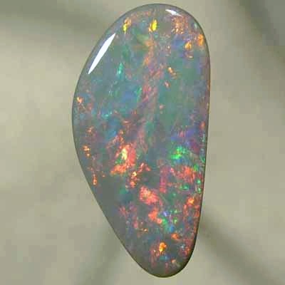 SOLID SEMI BLACK OPAL Crisp bright reds over turquoise blue and green. With VIDEO