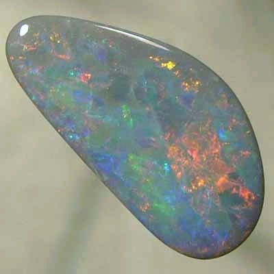 SOLID SEMI BLACK OPAL Crisp bright reds over turquoise blue and green. With VIDEO