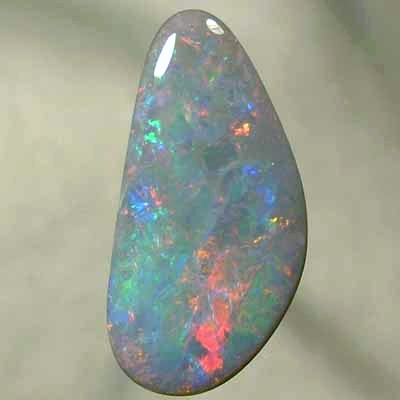 SOLID SEMI BLACK OPAL Crisp bright reds over turquoise blue and green. With VIDEO