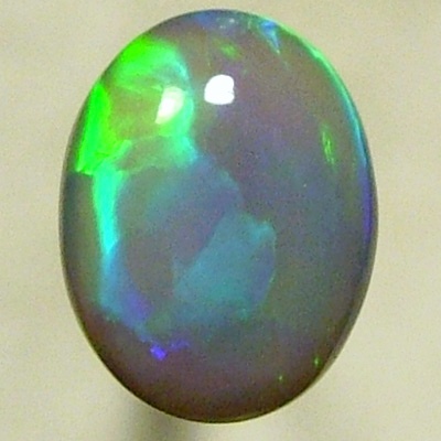 SOLID SEMI BLACK OPAL Clean bright fire in chasing rolling flashes