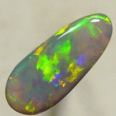 SOLID SEMI BLACK OPAL Neon rolling flashes, orange tp green
