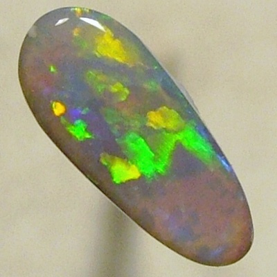 SOLID SEMI BLACK OPAL Neon rolling flashes, orange tp green