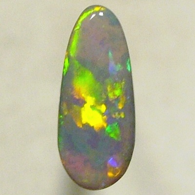 SOLID SEMI BLACK OPAL Neon rolling flashes, orange tp green